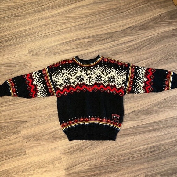 Dale of Norway Olympic Sweater USA Nordic Knit Pattern Kids Size 8 - Picture 1 of 12